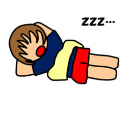 A girl who likes swimming sticker #7568799