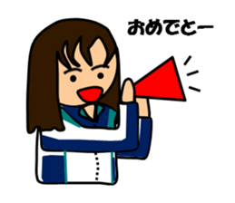 A girl who likes swimming sticker #7568805