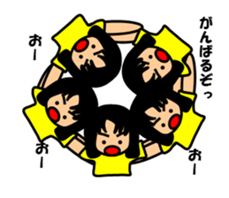 A girl who likes swimming sticker #7568817