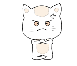 Sticker of me of a white cat sticker #7569522