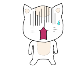 Sticker of me of a white cat sticker #7569525