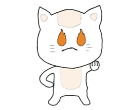 Sticker of me of a white cat sticker #7569543