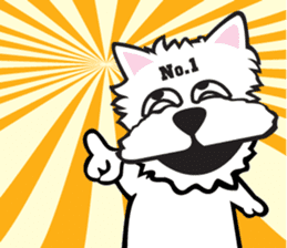 Cute APO Westie Terrier sticker #7569593