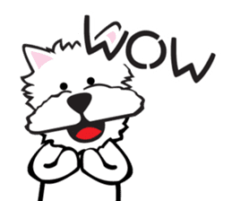 Cute APO Westie Terrier sticker #7569594