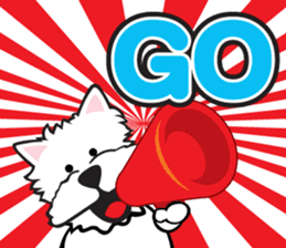 Cute APO Westie Terrier sticker #7569595
