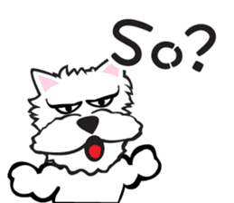 Cute APO Westie Terrier sticker #7569604
