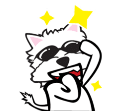 Cute APO Westie Terrier sticker #7569606