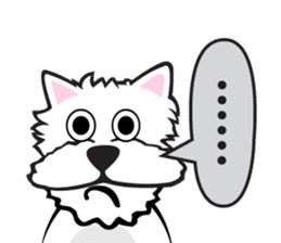 Cute APO Westie Terrier sticker #7569608