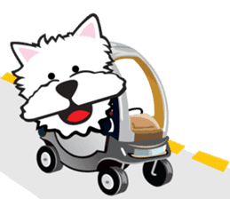 Cute APO Westie Terrier sticker #7569610