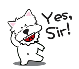 Cute APO Westie Terrier sticker #7569611
