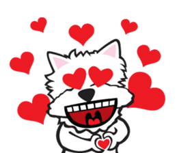 Cute APO Westie Terrier sticker #7569612
