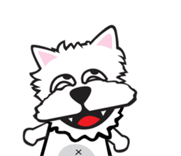 Cute APO Westie Terrier sticker #7569614