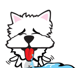 Cute APO Westie Terrier sticker #7569615