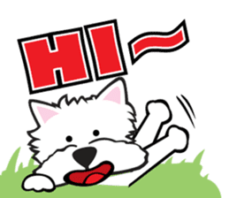 Cute APO Westie Terrier sticker #7569616