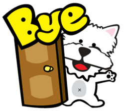 Cute APO Westie Terrier sticker #7569617