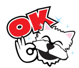 Cute APO Westie Terrier sticker #7569618