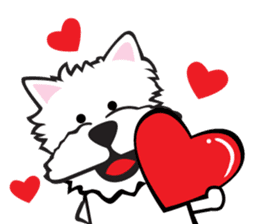 Cute APO Westie Terrier sticker #7569620