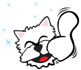 Cute APO Westie Terrier sticker #7569621