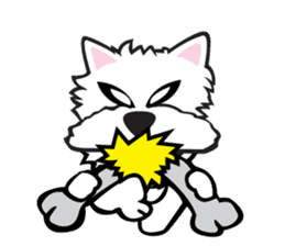 Cute APO Westie Terrier sticker #7569623