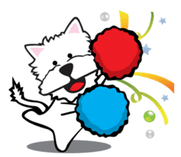 Cute APO Westie Terrier sticker #7569625