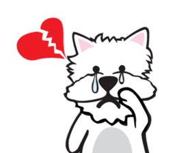 Cute APO Westie Terrier sticker #7569626