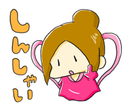 Three goddess in Munakata city sticker #7570774