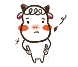 Sheep's painting life sticker #7570841