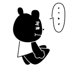 black cat with pretty heart sticker #7571165