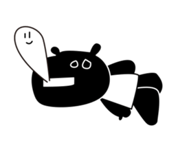 black cat with pretty heart sticker #7571182