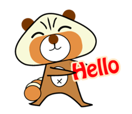 little raccoon sticker #7571359