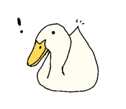 Gaatan. The cute duck. sticker #7571883