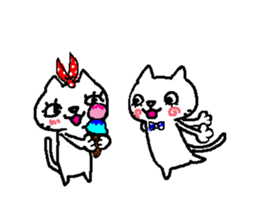 Two cats. sticker #7573216