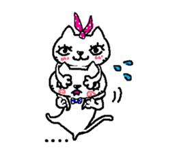 Two cats. sticker #7573217