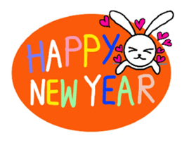 I wish you rabbit sticker #7573589