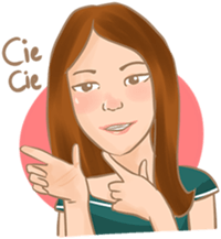 Anais and her Couple sticker #7573781