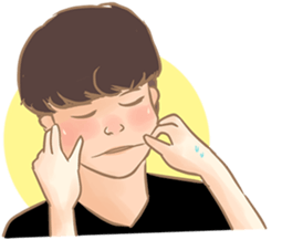 Anais and her Couple sticker #7573785