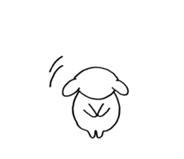 Sheep in The Pasture sticker #7574234
