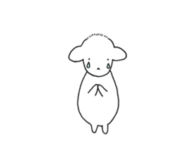 Sheep in The Pasture sticker #7574237