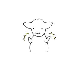 Sheep in The Pasture sticker #7574239