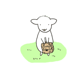 Sheep in The Pasture sticker #7574242