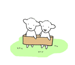 Sheep in The Pasture sticker #7574247