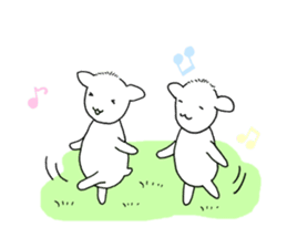 Sheep in The Pasture sticker #7574257