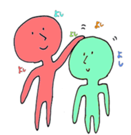 coloful character sticker #7574716