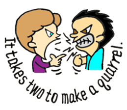 Proverb in English sticker #7574914