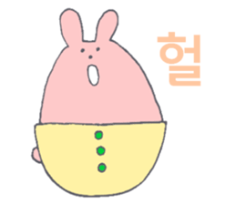 Rabbit 'Pyontaro' ((Korean)) sticker #7575112