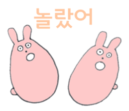 Rabbit 'Pyontaro' ((Korean)) sticker #7575136