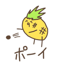 kamyu's pineapple stickers sticker #7576182