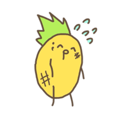kamyu's pineapple stickers sticker #7576195