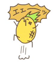 kamyu's pineapple stickers sticker #7576207