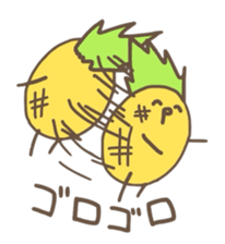 kamyu's pineapple stickers sticker #7576213